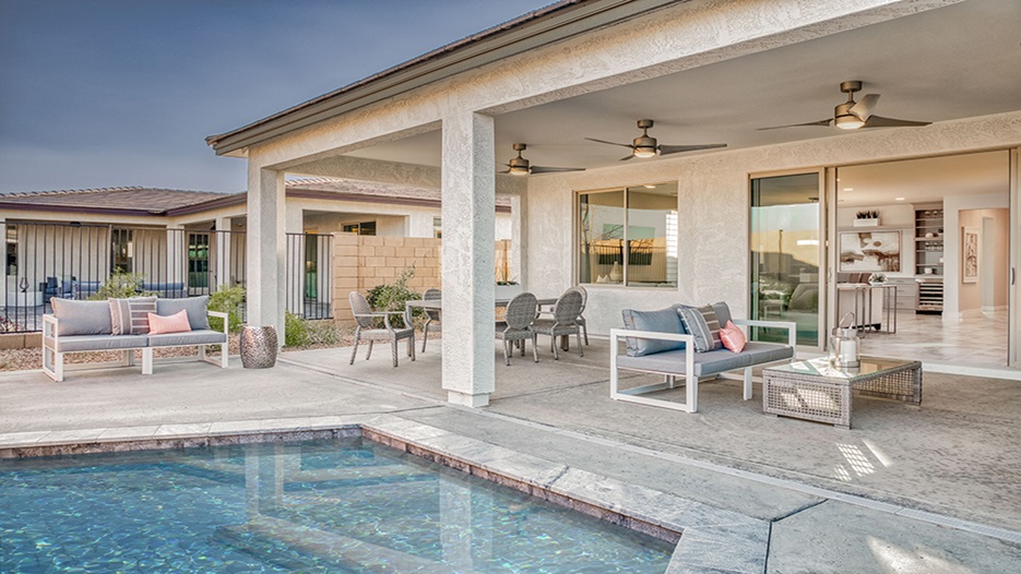 Sunrise at Ovation at Meridian 55+ in Queen Creek, AZ Taylor Morrison