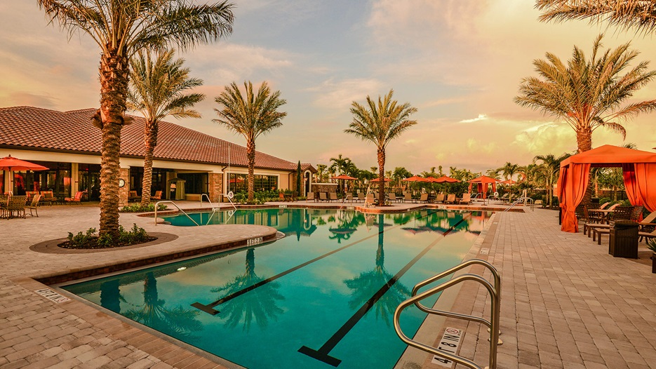 Azzurro at Esplanade at Hacienda Lakes in Naples, FL Designed by