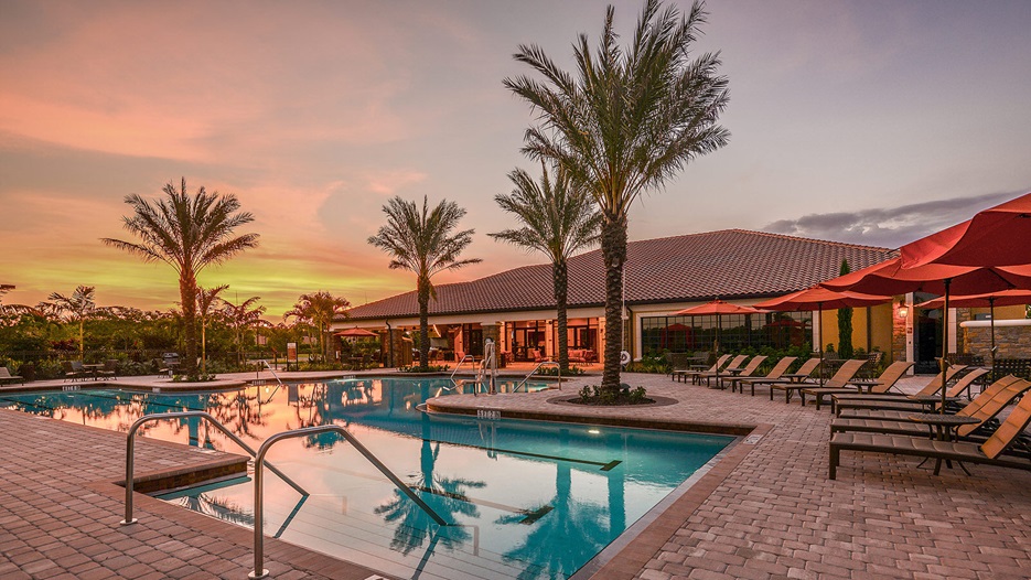 Azzurro at Esplanade at Hacienda Lakes in Naples, FL Designed by