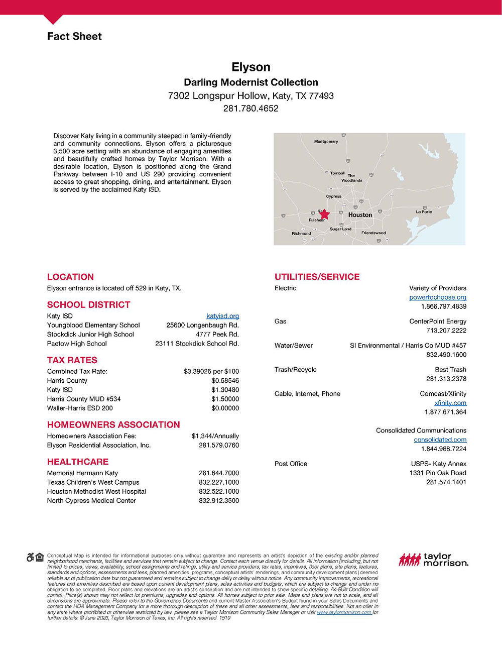 Katy, Texas Homes for Sale at Elyson 60s Taylor Morrison